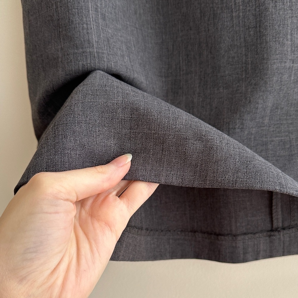 Classic Gray Pencil Skirt, Vintage 90s Juniors Casual Grey Skirt, Size 5/6 - Picture 6 of 14